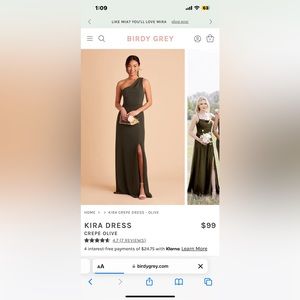 Birdy Grey Bridesmaid Dress - Olive
